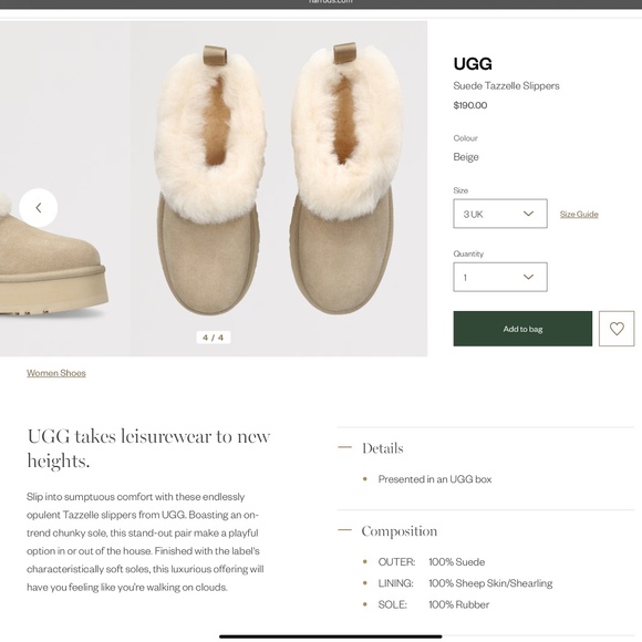 NWOT - Ugg Women's Tazzelle Slippers - Picture 8 of 9